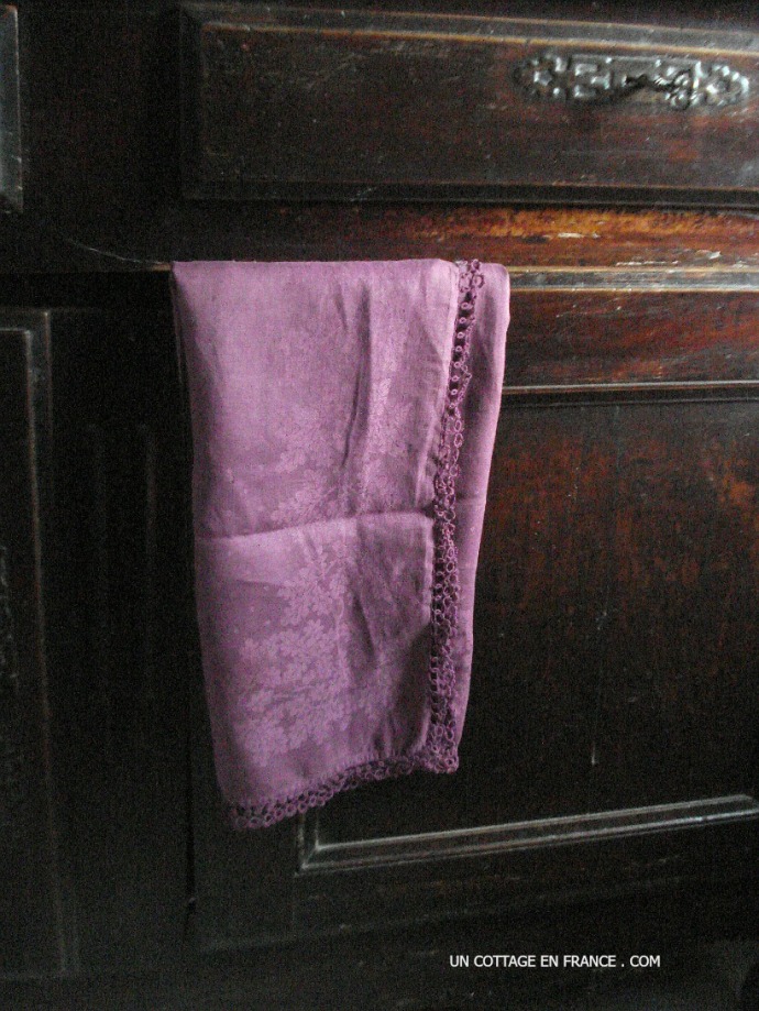 nappe violette campagne chic